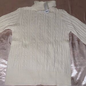 Brand new white turtleneck sweater